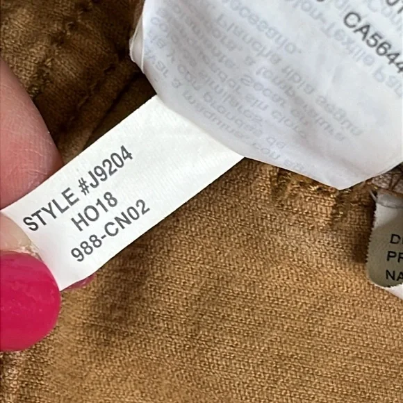 Madewell Cali Demi Boot Tan Corduroy Button-Fly Pants, size 25 - Picture 12 of 17